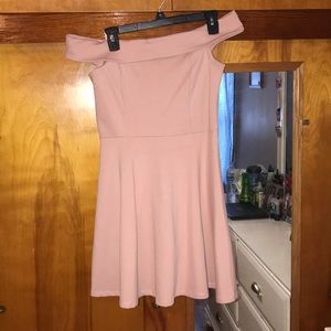 Lulu’s Off the Shoulder mini dress